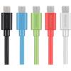 MaGeek (Confezione da 5 1,0m Premium Micro USB cavo ad alta velocità USB 2.0 cavo di sincronizzazione e ricarica per Samsung, HTC, Sony, Motorola, LG, Google, Nokia e More (5 Colori)