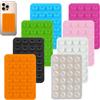 Lethra Supporto a ventosa in silicone, confezione da 8 impugnature adesive in silicone multicolore, supporto universale per smartphone, supporto adesivo da parete antiscivolo in vetro, supporto per