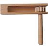 Generico Ratchet In Legno Con - Rumori In Legno - Giocattolo Da Pittle Spinner A Cricchetto Con Impugnatura Comoda | Classico Noisemaker Portatile Per Incontri Di Famiglia, Eventi Sportivi, Feste, Cel