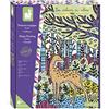 Janod - Cofanetto Pittura Magica Foresta - Les Ateliers du Calme - Kit Attività Creative Bambini - 6 Quadretti da Colorare - Abilità Fino-Motorie e Concentrazione - Dai 6 Anni, J07874