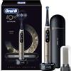 Oral-B iO 10 Spazzolino Elettrico, Testina di Ricambio, Custodia, Lunar Gold - Testina di Ricambio per Spazzolino Elettrico, Ricaricabile, Caricatore Magnetico, Custodia da Viaggio, Pulizia Denti