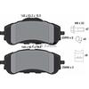 TEXTAR Kit pastiglie freni Anteriore non predisposto per visualizzazione avviso usura con accessori 2589501 Compatibilità con PEUGEOT 308 II 308 SW II Partner III Van K9 308 III Hatchback, CITROËN