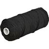 Corderie Italiane, 006000143, Treccia Palamiti nera 1,5 mm - 100 mt
