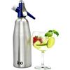 ICO Sifone professionale per soda e acqua seltzer (1 pinta, 1 litro) con ricettario di cocktail illustrato (lingua italiana non garantita)