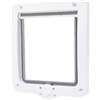 Trixie Sportello a 44241 Impermeabile e Silenzioso, particolarmente Grande, con Tunnel, 24 x 28 cm, Colore: Bianco