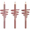 Misslyn Set Matite Labbra a Lunga Durata e Texture Morbida, Lip Liner Ultra Cremoso, Facile da Applicare e Sfumare con Vitamina E e Cere Nutrienti - 3 Colorazioni Nude