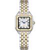 Grealy Braceket - Orologio da donna quadrato al quarzo, con numeri romani, lancette blu