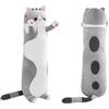 Generico Peluche a forma di gatto lungo carino e cartoone Cuscino morbido ipoallergenico Decorazione perfetta per la fidanzata
