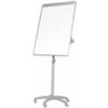 Q-CONNECT Lavagna a fogli mobili con 5 ruote Q-Connect cancellabile acciaio laccato 70x100 cm grigio - KF04159