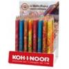 KOH-I-NOOR Espositore 40 matitoni Koh-I-Noor Magic esagonali mina multicolore - colori assortiti - H3405ESP