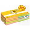 Post-it® Foglietti riposizionabili Post-it® Cubo 76x76 mm - 450 ff - VALUE PACK da 2 cubi - colori assortiti