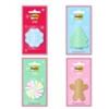 Post-it® Foglietti riposizionabili Post-it® Jingle 50 ff/blocchetto forme natalizie assortite - EMHOL25-JN-CS