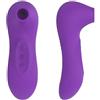 Latenight Vibratore di aspirazione nuovo - Silicone - Sex toy per lei, lui e coppie, diverse impostazioni di vibrazione, ricarica USB, silenzioso, stimolazione del clitoride, regalo per donne (viola)
