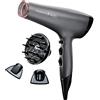 Remington Keratin Protect AC8008, asciugacapelli ionico infuso con cheratina e olio di mandorle per capelli dall'aspetto sano - Argento