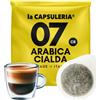 La Capsuleria Caffè ARABICA, raffinato (100 Cialde in Carta) per macchine ESE 44mm, 1 Box da 100 Cialde in bustine salva aroma, Arabica, gusto morbido e aromatico, crema vellutata (La Capsuleria)