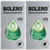 Generico SET 48 BOLERO DA 3 GRAMMI Aloe Vera Coconut Preparato istantaneo polvere solubile in bustine Sticks per Bevande con Stevia e Vitamina C e Senza Zucchero ideale per fitness e diete