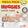 Huggies Extra Care Bebè, Pannolini Taglia 2 (3-6Kg), Ultra assorbente, Pacco Scorta, 160 Pz