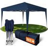 Kronenburg Gazebo Pieghevole 2x2m Impermeabile con Protezione UV 50+, Padiglione Rapido da Giardino, Incluso Borsa e Picchetti, Struttura Robusta, Altezza Regolabile, Blu