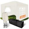 Kronenburg Gazebo Pieghevole 2x2m Impermeabile con Tetto Protezione UV 50+, 4 Teli Laterali inclusi, Padiglione da Giardino Rapido Champagner con Borsa da Trasporto, per Feste e Mercatini