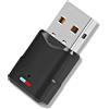 JCSJK Adattatore USB Bluetooth 5.3 per PS4/PS5/PC, Dongle audio Bluetooth Plug & Play, velocità di trasmissione 3 Mbps, adattatore di trasmissione wireless 20 m per cuffie altoparlanti tastiera da gioco