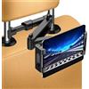 MAGIC SELECT Supporto Tablet Auto Poggiatesta Estensibile Universale con Rotazione 360º per 5,5-10 Pollici, Cuscinetti in Silicone Antiscivolo, Accessori per Auto Bambini