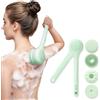 Oh,XIYU. Spazzola per la schiena elettrica, spazzola per la schiena Gentle Exfoliating, spazzola per doccia con manico lungo, aiuto crema per la schiena, per uomini e anziani, pulizia profonda per tutti i tipi