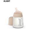 Suavinex, Biberon Anti-Coliche Zero Zero, con Tettarella in Silicone a Flusso Lento, +0 Mesi e Neonati, Compatibile con Allattamento Materno e Formula.colore chiaro
