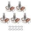 Pxyelec 5pcs Full Size B250k Lungo Split Albero 18mm Chitarra Elettrica Basso Volume Tono Pentole Potenziometro