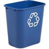 Rubbermaid Commercial Products Rubbermaid FG295673BLUE Cestino Rettangolare, 26.6 L, Blu