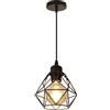 Comely Vintage lampada a sospensione, E27 gabbia nera lampada a sospensione, retro lampada industriale ombra luce, soffitto lampada per cucina, soggiorno camera da letto tavolo da pranzo