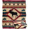 LOGOVISION Jq Licensing Moose Lodge Coperta super morbida al tatto setoso - 152 x 127 cm
