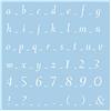 Rayher Mascherina, Scrittura Classica 1, 30X30 Cm, Busta 1 Pz, 3836400
