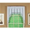 Today's Curtain Adirondack - Festone per uncinetto a 2 tonalità, 96,5 cm, bianco/blu, 60 W x 38 L