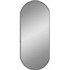 vidaXL Specchio da Parete Nero 70x30 cm Ovale