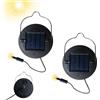 HUIKUANGEU Lampada Solare di Ricambio,2 Pezzi Parti di Ricambio Lampada Solare 8.5cm,Luci Solari di Ricambio,Ricambio per Luci Solari,Pannello Solare di Ricambio,per Esterni Lanterne Da Giardino Patio