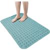 HOME ZEN HOUSEHOLD LINEN TAPPETO DOCCIA VASCA ANTISCIVOLO CON VENTOSE 100% PVC PLASTICA QUALITà COMFORT - ANTIMUFFA - SICUREZZA PER BAMBINI E ANZIANI 70x36 cm Turchese