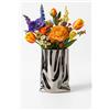 Vellichor Europe Vaso in ceramica cromata liquida - Design a sacco di carta pieghettato, moderno vaso decorativo per composizioni floreali, fiori artificiali o freschi, piante idroponiche, decorazione per casa,
