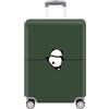HAHII Copri valigia Elastica Copri Valigia Anti-Polvere con cerniera Copertura Cover Proteggi Valigia L（25-28in） Panda rosso