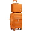 Sea choice Valigia da viaggio Espandibili Bagaglio a mano Cabina Trolley set di valigie trolley con 4 Doppie Ruote a 360° et Chiusura TSA, 55cm