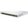 Cisco serie 250 CBS250-48P-4G - Switch - L3 - Smart - 48 x 10/100/1000 (PoE+) + 4 x Gigabit SFP - Montabile su rack - PoE+ (370 W) - Riciclato