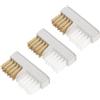 Toyvian Set da 3 Spazzole Pulizia Punte per Trapano Unghie in Filo di Rame Setole Resistenti Accessorio Manicure per Pulizia Profonda e Prolungamento Durata Frese Nail Art
