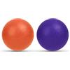 URAQT Palline Massaggio, 2 Pezzi Palle per Massaggio Fitness Lacrosse Ball, Set di Palline da Massaggio per Alleviare lo Stress, Recupero Muscolare(Arancione scuro + viola scuro)