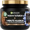Garnier Trucco tesori maschera bilanciante per capelli, formula con carbone attivo e olio di cumino nero, per il cuoio capelluto rapido e lunghezza dei capelli secchi
