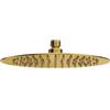Balneo Soffione Doccia Fisso - Oro - Soffione Doccia Grande in Acciaio Inossidabile AISI 304 - Rilassante e Uniforme - Forma Rotonda Ø250mm - Disponibile in 7 Colori - Cascade Modello 1