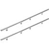 Monzana corrimano acciaio inox V2A ringhiera scale ingresso giardino 400cm passamano esterni interni fissaggio a parete