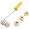 KUPOO Rullo per pittura per tubi con telaio, ricarica per pittore di tubi, kit Smart Roller per verniciare tubi, tubi, barre in acciaio e superfici curve