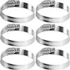drado Jubilee - Fascette stringitubo in acciaio inox, 40-63 mm, confezione da 6 pezzi, colore: argento