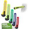 ToolSpace Set 5 Coltelli da Taglio 18 mm 5x Coltelli per Moquette Lama Affilata a Spezzare Robusti Professionali Cutter Universale Taglierino da Cantiere e Tappezziere Fai da Te Migliori dei Stanley