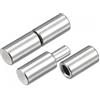 uxcell Cerniere a barilotto saldate, 45 mm x 12 mm, da maschio a femmina, in acciaio inox 304, per porte e finestre, 6 paia