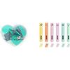 Legami Mini Set di Cancelleria, 9,2x10 & Teddy's Style, Set di 6 Mini Evidenziatori, 1x7